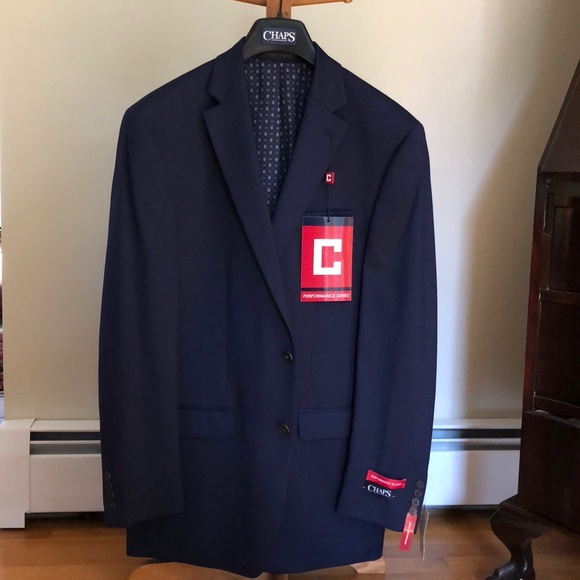 chaps navy blue blazer